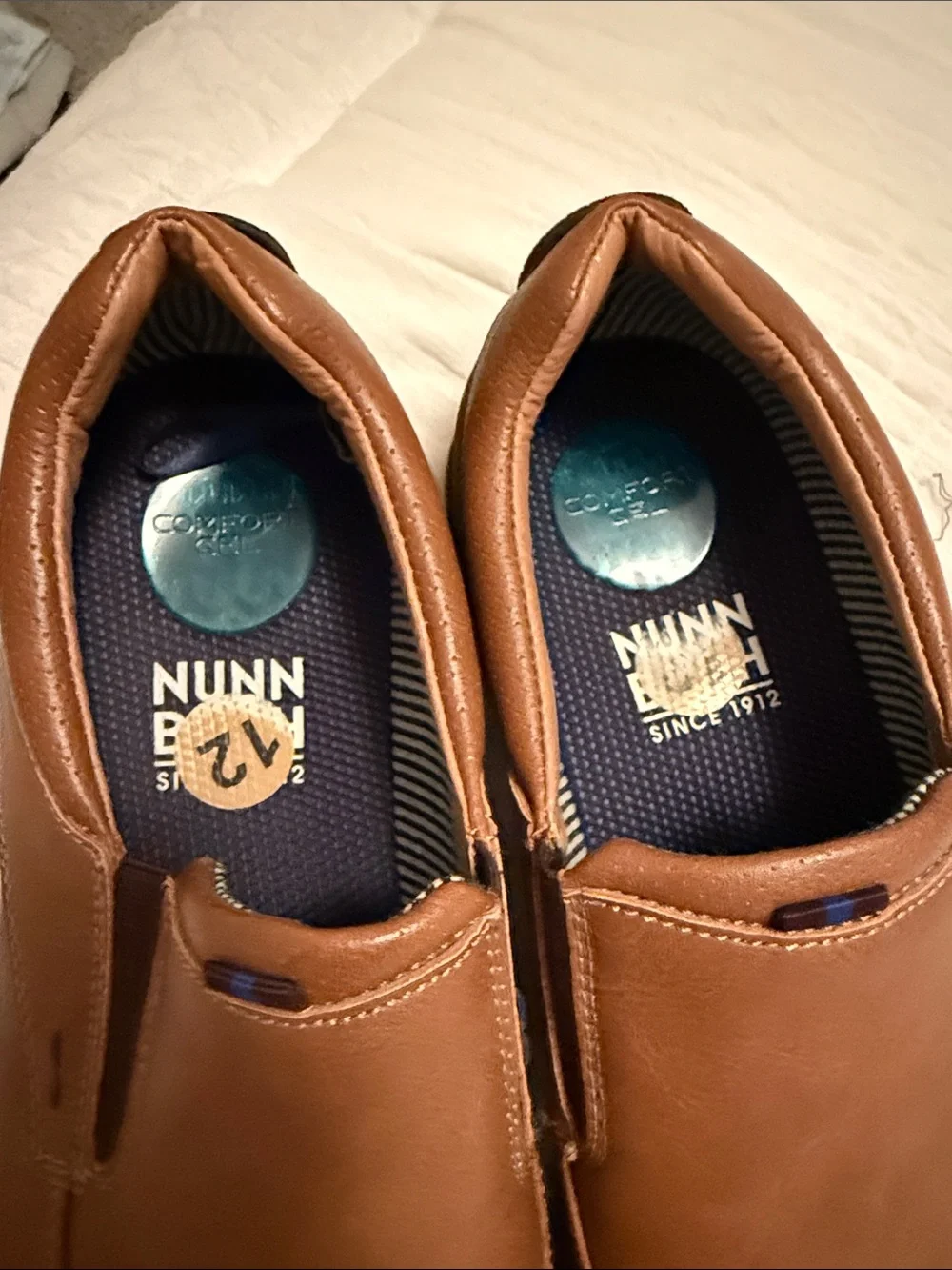 Men's Slip-On Leather Dress Shoes - Brown